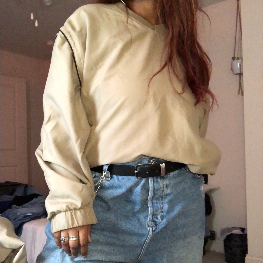 Tan, Puffy Pullover